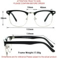 thumbnail image 3 of LifeArt Blue Light Blocking Glasses, Anti Eyestrain, Computer Reading Glasses, Gaming Glasses, TV Glasses for Women Men, Anti Glare (Black, +0.75 Magnification), 3 of 8