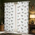 thumbnail image 2 of Manfei Mallard Duck Print Kitchen Curtains,Farmhouse Bird Black Out Curtains Pack of 2 (42x63 Each), 2 of 6