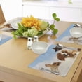 thumbnail image 4 of Ambesonne Funny Place Mats Set of 4, Cats Dogs in Sky Clouds, Standard Size, Multicolor, 4 of 6