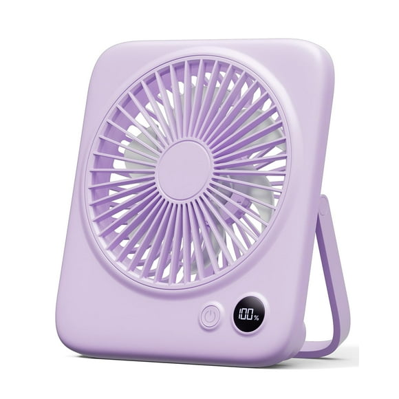 Ventilador de escritorio Otlonpe, pequeño, 6,5 pulgadas, 4000 mAh, recargable