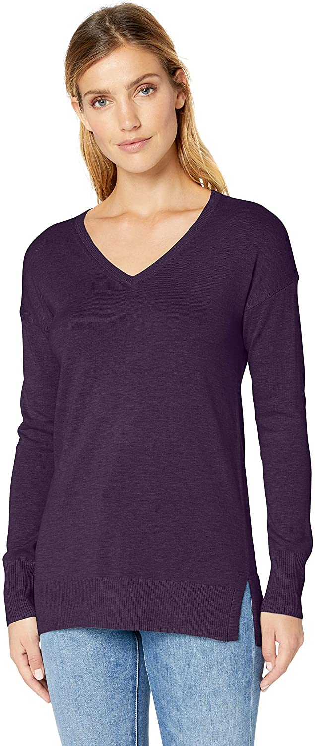 V-Neck Tunic Sweater | Walmart 