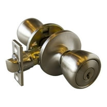 Design House Terrace Keyed Entry Doorknob, Satin Nickel Finish