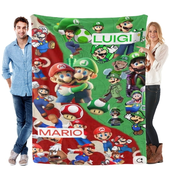 30x40 Inch Throw Blanket for Luigi Mansion Soft Warm Bed Couch Flannel Blanket for Kids Boys Girls Gifts Home Decor