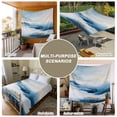 thumbnail image 6 of Blue Yellow Large Tapestry for Bedroom Wall Hanging Tapestry, Modern Ombre Abstract Oil Painting Ceiling Backdrop Tapestries Poster Blanket Wall Decor for Teens Room Living Room Dorm 86" x 104", 6 of 8