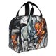 thumbnail image 2 of Easygdp Four Running Horses Bolsa Térmica Premium - Tela Oxford Impermeable, Gran Capacidad, Bolsillo Frontal, Unisex para Trabajo, Escuela, Actividades al Aire Libre y Picnics, 2 of 8