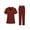 Burgundy, variant on Surgical Uniform Men's Scrub Suit Medical Nurse Beauty Salon Work Clothes Clinical Short-sleeved Hand Washing Clothes Wholesale