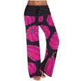 thumbnail image 2 of Puntoco Pantalón Recto De Tiras Estampado Casual De Halloween Para Mujer Rosa S, 2 of 6
