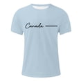 thumbnail image 5 of Canada Letter Graphic Tees for Men Summer Short Sleeve Crewneck Casual Canada Travel T Shirts Streetwear, 5 of 5