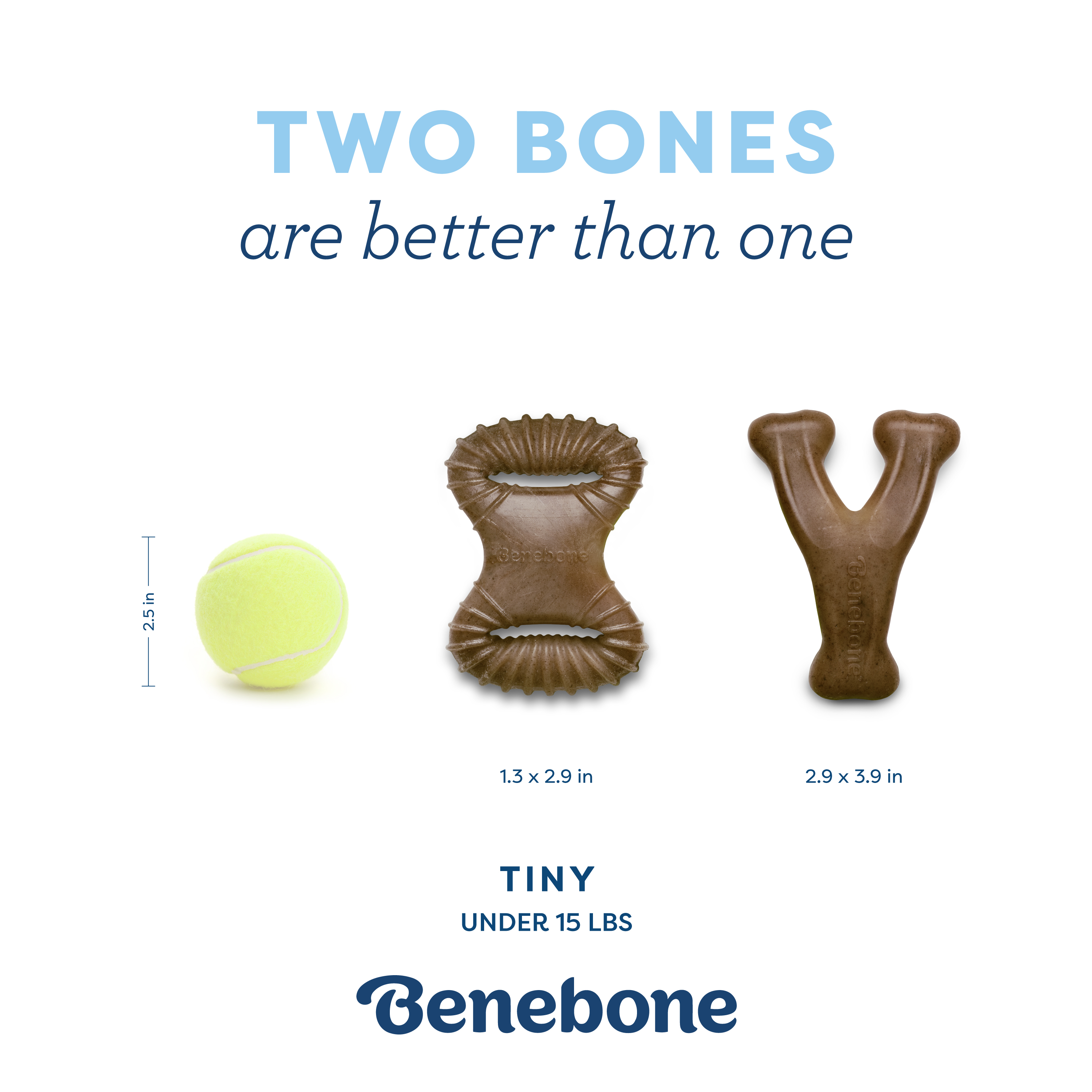 Benebone Puppy Wishbone Chew Toys, Bacon Flavor, 2-Pack photo 6