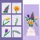 thumbnail image 2 of Mini juego de construcción de ramos de ladrillo, flores artificiales, hogar decorado único de bricolaje, colección de 534 plantas, 2 of 5
