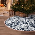 thumbnail image 5 of Sikiie Hawaiian Style Nativity Christmas Tree Skirt, Jesus Christian Winter Holiday Tree Mat Decoration(30-48IN)30", 5 of 6