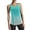 Mint Green, variant on Backless Workout Tops for Women Sleeveless Tank Tops for Women Crewneck T-Shirt Yoga Workout Casual Athletic Plus Size Racerback Breathable Tee (Mint Green,M)