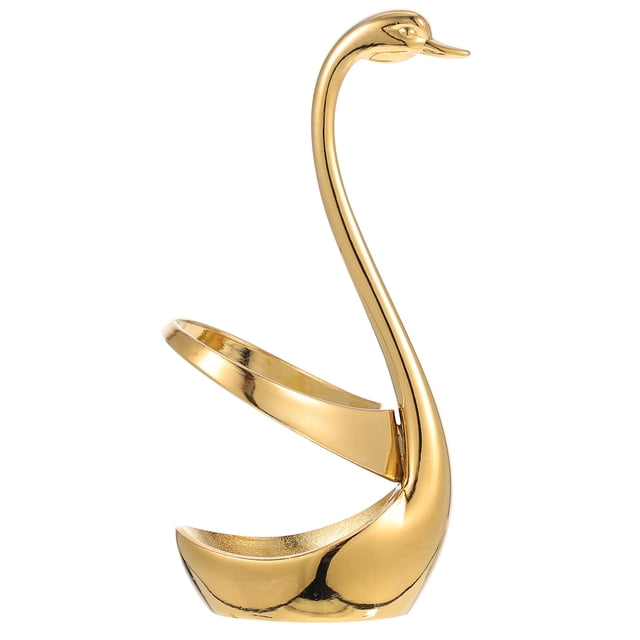 1 Ensemble Support de Rangement Durable en Acier Inoxydable en Forme de Cygne pour Fourchette et Cuillère à Café