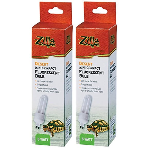 Lámpara fluorescente Zilla Mini Compact Desert 6W UVB 10-15µW