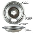 thumbnail image 5 of Range Kleen 10124XN Style A Heavy Duty Chrome Drip Bowls 4 Pack, 5 of 12