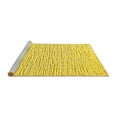 thumbnail image 2 of Ahgly Company Machine Washable Indoor Square Solid Yellow Modern Area Rugs, 4' Square, 2 of 4