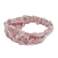 thumbnail image 5 of Unique Bargains 1 Pc Headband Faux Pearl Lace Wide Hairband for Women Pink, 5 of 5