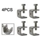 thumbnail image 1 of 1/2/4pcs C-clamp Steel Pipe Square Clamp Pull Ring Adjustable Fixed Holder Clip Multi-function Hardware Fasteners, 1 of 4