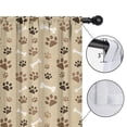 thumbnail image 4 of Blackout Kids Curtains,Brown Dog Paw Footprint Bone Childrens Insulated Curtains Set Of 2,Bedroom Essentials,Toddler Room Decor 42"x84"(106x213cm), 4 of 4