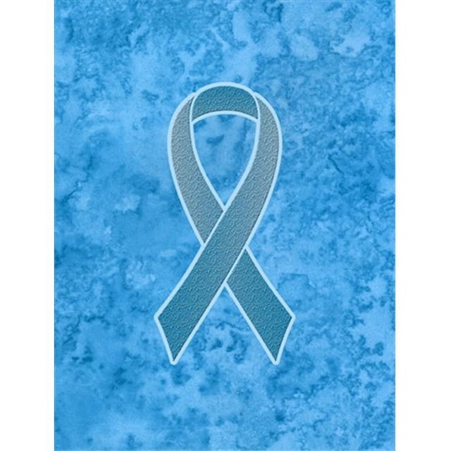 Carolines Treasures AN1206CHF Blue Ribbon for Prostate Cancer Awareness Canvas House Flag Size - 28 x 40 In.