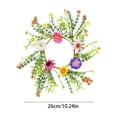 thumbnail image 3 of JHyouerji Artificial Candle Rings Wreaths Small Wreaths for Spring Easter Wedding Party Home Tabletop Centerpiece Decor, 3 of 7