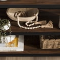 thumbnail image 5 of Walker Edison 40" Industrial Frisco X-frame Bookcase, Dark Walnut / Black, 5 of 16