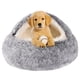 thumbnail image 1 of Cama para perros con capucha y nido lavable para perros o gatos pequeños, color gris, 1 of 7