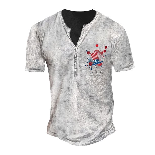 Men's Short Sleeve Graphic And Embroidered Fashion T-Shirt Spring And Summer Short Sleeve Printed S