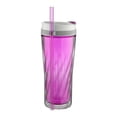 thumbnail image 4 of Vaso Flex Tumbler 24oz Autoclose Con Popote Orquidia Contigo Color Violeta blanco, 4 of 6