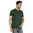 thumbnail image 2 of Inkmeso T-Shirt Uni Henley pour Hommes en Coton à Manches Courtes avec Poche, 2 of 7