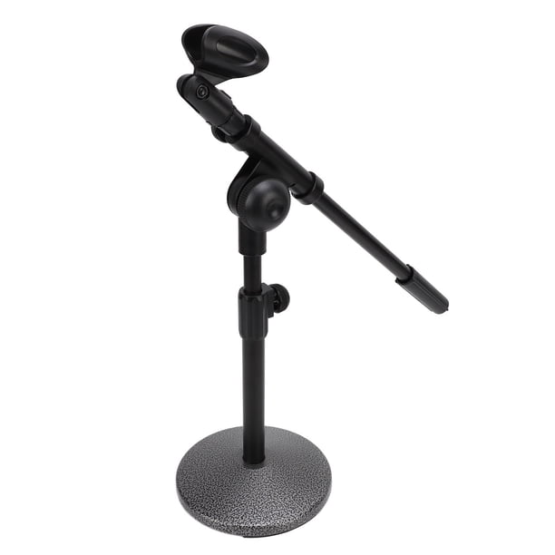 Soporte Para Micrófono De Mesa, Brazo Telescópico Portátil Estable, ángulo De Altura Ajustable, Soporte Para Micrófono De Escritorio, Base Redonda Ponderada Para Reuniones
