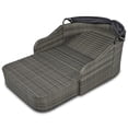 thumbnail image 6 of Bellemave PE Rattan Wicker Outdoor Sunbed for Garden Backyard Poolside Patio Day Bed with Adjustable Canopy Double Seat Chaise Lounge Chair with Cushions and Pillows (Gray Wicker + Gray Cushion), 6 of 12
