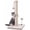 Beige, variant on Cat Scratching Post Premium Sisal Scratch Posts with Hanging Ball Vertical Scratcher for Indoor Cats and Kittens,Black Black,22 inches for kitten