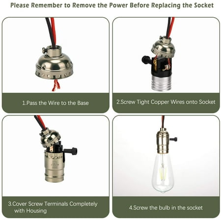 Ul Listed 3 Way Lamp Socket Replacement Jackyled E26 E27 Medium Base With Turn Knob Switch For Floor Light And Table Diy Lighting 2 Pcs Canada Ul Listed 3 Way Lamp Socket Replacement, 3 Way Floor Lamp Socket
