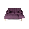 thumbnail image 4 of Sala Modular Reversible De Velvet Morado Modelo Xander, 4 of 11