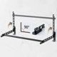 thumbnail image 4 of Wall Mounted Clothes Rack, Foldable Clothes Rails Folding Wall Hanger, Metal Wall Mounted Clothes Rack, Drying Rack for Bedroom Bathroom, 80cm Long Bl, 4 of 5