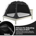 thumbnail image 4 of Twin Size Bed Tent Canopy - Blackout Privacy Sleeping Tent with Dual  for Adults Kids , Lightweight Portable Indoor Tent with Mesh Vent and Carry Bag, 4 of 7