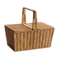 thumbnail image 1 of PP Material Canasta de picnic con mango resistente para reuniones familiares versátiles Esquinas no redondeadas, 1 of 8