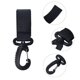 thumbnail image 2 of Ganchos para cochecito, gancho organizador para cochecito, prácticos accesorios para cochecito, ganchos para bolsos de mamá, para colgar bolsos de pañales y carteras (negro), 2 of 7