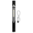 thumbnail image 1 of Linterna LED 3 fuentes de luz 4 engranajes de luz carga USB IPX4 lámpara de pluma portátil impermeable con clip para bolígrafo para médico enfermera gris, 1 of 5