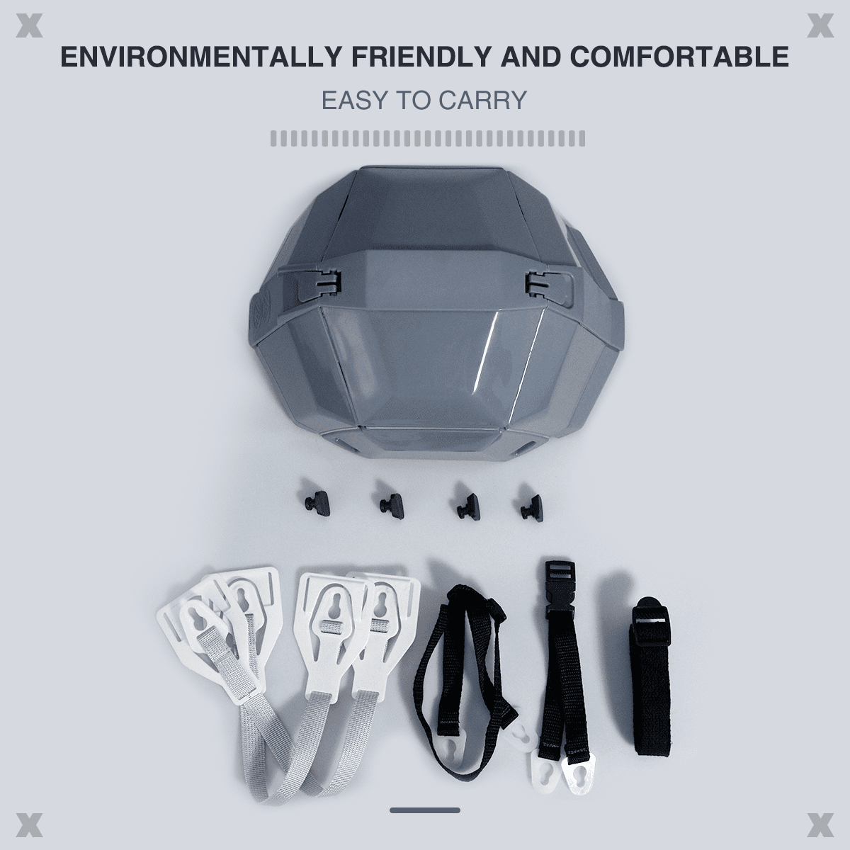 Foldable Safety Hardhat Helmet Outdoors Collapsible Helmet Perfect Construction Hard Hats Safety Cap One Size for Offices Earthquake Public Facilities of Disaster (Gray)