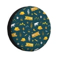 thumbnail image 1 of Fotbe Camping Funda de Llanta de Repuesto con Estampado, Engrosada, Ajuste Universal para Jeep, Remolque, RV, SUV, Camión-15 inch, 1 of 6