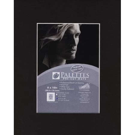 

Palettes Pre-Cut Mat- Smooth Black 11x14 Inch (7.5x9.5 Inch Window)