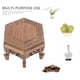 thumbnail image 5 of Base de madera para maceta con pedestal, pedestal de exhibición de madera para jardineras., 5 of 8