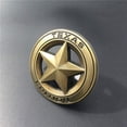 thumbnail image 5 of Muzzys (SET OF TWO) Texas Edition Star BRONZE Round 3" Shield Emblem Universal Stick On FITS Tundra, Tacoma, F150, Silverado, Titan, Hood, Door, Tailgate, Grille, Fender, etc, 5 of 7