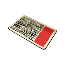 Hiroekza Bathroom Rugs Non Slip Washable Bath Mat 40x60cm Quick Dry Anti Mold Polyester Fiber Shower Rug for Bathroom Floor Tub and Shower Cloud Comfort Bath Rug Red