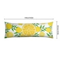 thumbnail image 6 of Lemon Print Body Pillow Cover - Soft & Breathable Fabric, Hidden Zipper, 20"x54", Cute Fruit & Floral Design - Perfect Gift for Lemon Lovers, Summer Decor, Side Sleepers & Pregnancy Support, 6 of 7