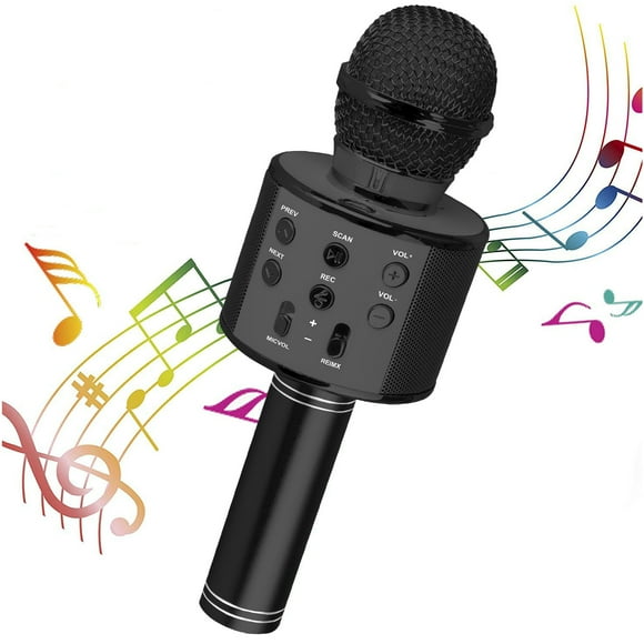 Wireless Microphone, Wireless Bluetooth Mic System, Dynamic Handheld Cordless Mic with VHF Receiver for Karaoke Singing Church Speech Weddings Stage Conference