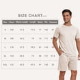thumbnail image 6 of GINGTTO Men's Summer 2 Piece Short Set Casual Athletic Workout Outfits Loose Fit T-Shirt and Elastic Waist Shorts, 6 of 7