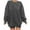 Dark Gray##1, variant on Jsaierl Womens Sweatshirt Plus Size Solid Color Sweatshirts Round Neck Casual Pullover Tops Oversized Long Sleeve Shirts Womens Sweatshirts Under $10